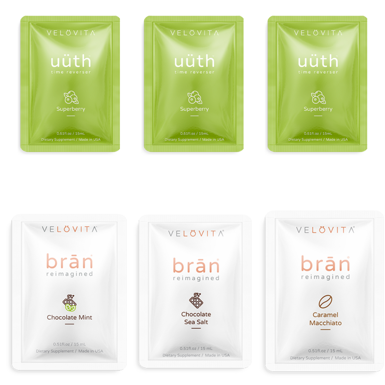 Sample Pack - The Ultimate Bio Hack 3 packets of brān® & 3 packets of uüth®